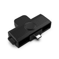 Pocket Size Type C Smart Card Reader CAC SIM Reader Writer Adapter Compatible with Windows MacOS Linux