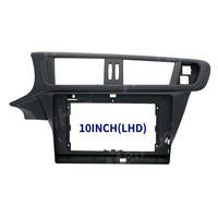 Kit d'accessoires intérieurs Meihua, cadre de façade pour autoradio Android Auto 10 pouces pour CITROEN C-QUATRE C3-XR 2010-2015, noir mat