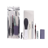 Kit de manucure et pédicure premium 8 en 1 en acier inoxydable, outil de soin des ongles et des pieds pour la maison, le salon et les voyages