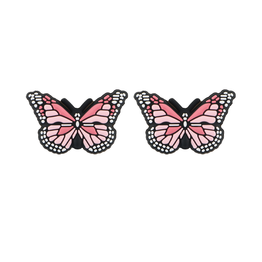 Papillon Perles Focales Rose SA263