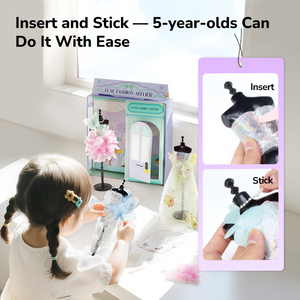 MIDEER CT0620 Atelier de couture de luxe pour enfants, conception complète pour défilé sur scène, emballage facile, tissus riches pour la créativité - Product Image 6
