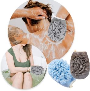 Soft Mesh Flower Bath Loofah <b>Sponge</b> Glove Custom Glove Eco-friendly All Natural Deep Exfoliating <b>Shower</b> Body Scrubber - Product Image 6