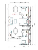 Maison en bois à trois chambres, villa moderne écologique, cabane en rondins étanche, kits de charpente préfabriquée pour salle de bain, séjour et famille