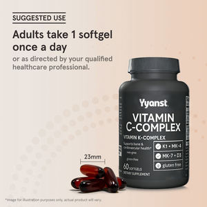 Vitamina D3 y VITAMINA K2 de marca privada de alta calidad. Promueven el desarrollo óseo y dental y mantienen la salud cardiovascular en cápsulas blandas. - Product Image 5