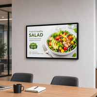 Kiosque interactif mural Android 24 pouces avec analyse d'audience IA en option et signalisation alimentée par batterie