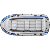 Bateau gonflable INTEX Excursion 5 pour cinq personnes 68325, kayak en PVC, emballage en boîte de couleur, ensemble avec pompe, rames, sac