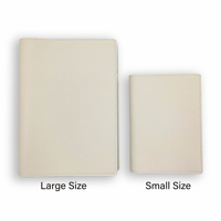 Carnet A5 en cuir PU écologique, couverture vierge pour sublimation, organiseur de documents, classeur de dossiers