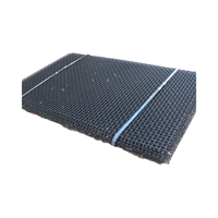 Maille de fil métallique ondulée en acier au manganèse 65, noire, à armure simple et pliable, pour tamis vibrant pour le sable et la pierre dans l'exploitation minière
