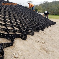 Géocellules HDPE 100 mm, grille de sol, pavé, nid d'abeilles, gravier, drainage stable, géocellules, plateforme lourde, construction en extérieur