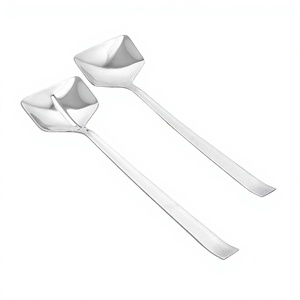 Servidor de ensalada de acero inoxidable para uso doméstico o hotelero Juego de cubiertos para restaurantes Nueva imagen de muestra - Product Image 1