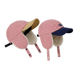 Premium Custom Logo Corduroy Baseball <b>Cap</b> Unisex <b>Winter</b> Warm Sports Hat Adjustable Metal Buckle - Product Image 3