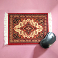 Tapis de souris chauffant en caoutchouc motif tapis oriental, durable, taille personnalisable, logo OEM, vente en gros, en stock, 270*180mm