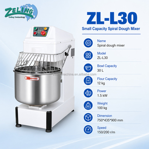 Amasadora Espiral Comercial de 30L, Doble Velocidad, Doble Acción, para Pan y Pizza, Ideal para Pequeñas Panaderías - Product Image 1
