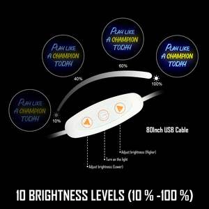 Juega como un campeón hoy Letrero de neón Fútbol universitario Letrero de neón Led Dimmabl Deporte Letrero de luz de neón Fútbol - Product Image 3