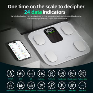 Pèse-personne solaire Lefu avec panneau photovoltaïque de 42,4 cm, balance électronique intelligente pour la remise en forme à domicile - Product Image 5