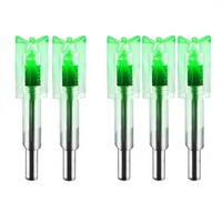 HT 4/9 PCS Pointes de flèches lumineuses en plastique G, diamètres .165 .204 .233 .244 .246 pouces, avec douilles XHSGT lumineuses pour interrupteur marche/arrêt