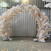Arche de fleurs artificielles en cerisier rose et blanc de 7 à 10 pieds pour décoration de fête et de mariage, vente en gros