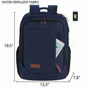 Recién llegado transfronterizo, mochila multifunción para ordenador portátil de gran capacidad para estudiantes, Panel Solar con cremallera de poliéster - Product Image 4