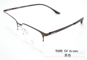 Las gafas de titanio de medio marco 9688 anti-Luz Azul se pueden equipar con lentes de miopía de grado puro - Product Image 2