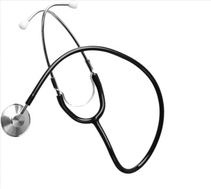 Estetoscopio Pediátrico de Doble Cabeza Clásico III Profesional para Médico, Brazalete de Algodón, Tubos Dobles de PVC, Negro, MEDEASE, Aneróide - Product Image 4