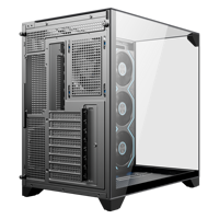 Casing PC Kaca Tiga Sisi High-End ESGAMING, Kabinet SPCC, Chassis Gaming Desktop Komputer ATX Micro ATX ITX, Casing & Tower CPU