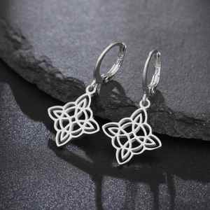 มายเชป วิช นอตต์จี้ห้อยต่างหูสำหรับผู้หญิงสาวสแตนเลสสตีลต่างหูเครื่องรางเวทมนตร์เครื่องประดับของขวัญวันเกิด - Product Image 5