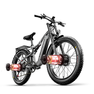 Bicicleta Eléctrica para Adultos con Motor Central de 48V 2000W, Batería de Litio, Neumáticos Anchos de Aluminio para Nieve - Product Image 3