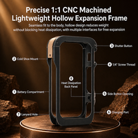Cage de protection antichoc en PC pour caméra Insta360 X6, échange de carte SD sans outil, accessoires de cyclisme en extérieur, vente en gros
