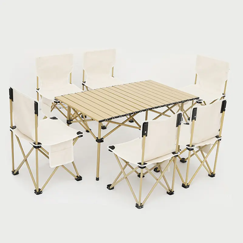 Outdoor folding tables and chairs folding stools portable tables and chairs driving tour camping picnic omelet table set