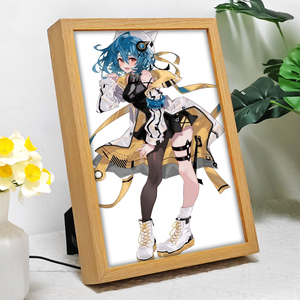 Anime-Lấy cảm hứng từ MDF khung gỗ UV in trận chiến phép thuật hiển thị đèn nóng bán trang trí nội thất khung ảnh với ánh sáng LED - Product Image 4