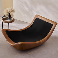 Fauteuil lounge moderne en cuir véritable, style nordique italien minimaliste, canapé haut de gamme pour salon, chambre, maison, hôtel, villa