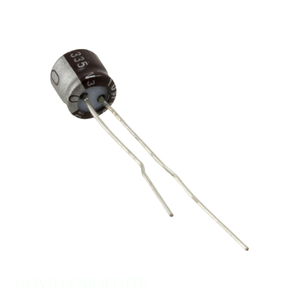 ตัวแทนจำหน่ายที่ได้รับอนุญาต 47 uF UMV0J470MFD1TP CAP ALUM 47UF 20% 6.3V RADIAL TH ตัวเก็บประจุแบบ Through Hole - Product Image 1