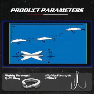Venta al por mayor de fábrica: Señuelos blandos de plástico ABS de 100 mm para pesca, señuelos blandos de plástico duro, señuelos de gusano. - Product Image 3