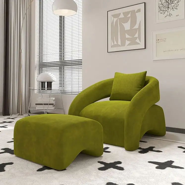 Wohnzimmer Stuhl Lazy Sofa Stuhl Poltrona Nordic Wohnzimmer Möbel Home Lounge Chaise de Salon Akzent Samt Stuhl Sillones