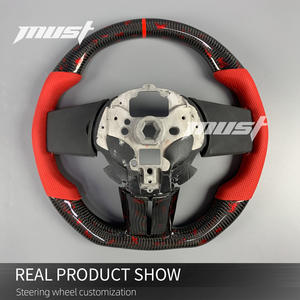 พวงมาลัยคาร์บอนไฟเบอร์แบบกำหนดเองสำหรับรถฟอร์ด มัสแตง S197 รุ่นปี <span class=keywords><strong>2005</strong></span>-2014 <span class=keywords><strong>GT</strong></span> <span class=keywords><strong>500</strong></span> 500KR เชลบี ซูเปอร์สเนค อัพเกรดภายในรถยนต์ - Product Image 5