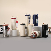 Nouvelle tasse à café en acier inoxydable 316 de style de mode tasse à café isolée gobelet d'eau de voyage avec couvercle d'affichage de la température