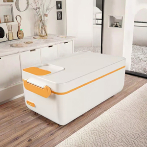 <span class=keywords><strong>USB</strong></span> Có Thể Sạc Lại Điện Nước Nóng Hộp Ăn Trưa 304 Thép Không Gỉ Thực Phẩm Di Động Ấm Hơn Nước Nóng Hộp Ăn Trưa - Product Image 5