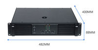 Amplificateur de puissance 2 canaux (2*1200W) - Amplificateur audio professionnel pour scènes/réunions/spectacles