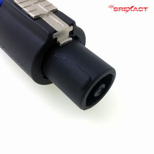 SREXACT SVP562N Conector de altavoz Hi-Fi en línea Hembra 20A 4Pin PA Carcasa de nailon negro Diseño original - Product Image 2