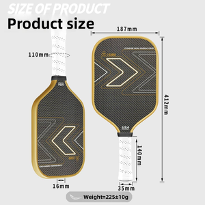 Nueva Pala de Pickleball de Titanio y Carbono 2026, Textura Esmerilada, Núcleo de Panel PP, Amortiguador que <span class=keywords><strong>Optimiza</strong></span> el Efecto de Giro del Balón - Product Image 2