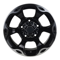 Rines de Aleación Multirradio de 15 Pulgadas para Todoterreno, Acabado Negro Mecanizado, para Suzuki Jimny, Jeep Wrangler, 4x4, SUV, Rines Clásicos Fundidos
