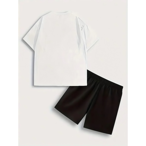 Ensemble de t-shirt et short d'été pour homme, vêtements décontractés de sport à manches courtes, ensemble deux pièces pour homme, tenue élégante pour homme - Product Image 5