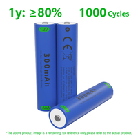 Batterie rechargeable NiMH AAA 1,2 V 300 mAh pour l'électronique grand public, souris, lampe de poche - Certifiée CE/RoHS, OEM, lots de 4 pièces en vrac