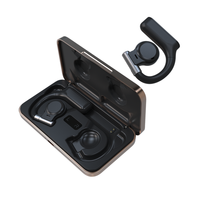Casque sans fil V5.3 OWS, écouteurs ouverts avec réduction de la perte auditive, étanches IPX4, écouteurs à conduction aérienne pour l'usine