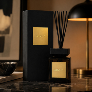 Diffuseur de parfum en verre noir grande capacité Aikun, coffret cadeau pour la maison, l'hôtel, le bureau, parfum longue durée, vente en gros, approvisionnement en vrac personnalisé - Product Image 1