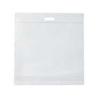 Sac d'expédition personnalisé imprimé, écologique, compostable, en soie givrée transparente, imperméable, avec poignée portable et fermeture auto-adhésive