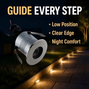 Projecteur LED RGB à lentille convexe IP67, faisceau focalisé 3W Bridgelux COB, encastré extérieur pour allée, patio et sol - Product Image 6
