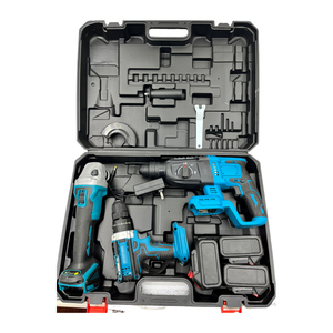 Kit de Ferramentas Elétricas Portátil a Bateria de Lítio OEM: Esmerilhadeira Angular e Furadeira de Impacto em Aço Carbono Recarregável - Oferta Imperdível com 1 Ano de Garantia - Product Image 2