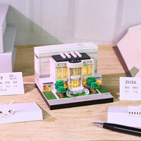 Bloc-notes 3D Maison Blanche, Calendrier de bureau, Bloc-notes en forme de blocs de construction, Porte-stylo, Décoration d'intérieur, Papeterie, Cadeaux souvenirs