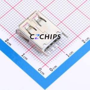 USB180-11-T1-W USB Connector Through hole Component (THT) Connector Type-A USB 2.0 Female Through Hole - Product Image 2